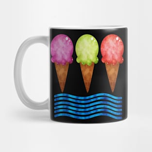 Watercolor Trio Popsicles Summer Mug
